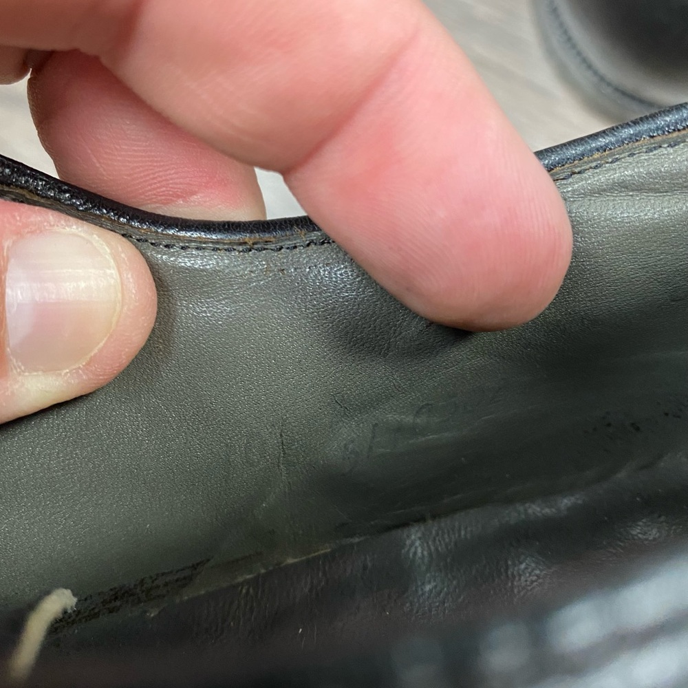 1950’s Nunn Bush Black Wingtip Oxfords 10.5 C - Picture 9 of 10